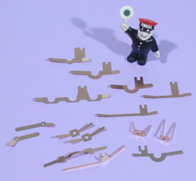 Bild: Neu gefertigte, originalgetreue Repro-Stromabnahmefedern